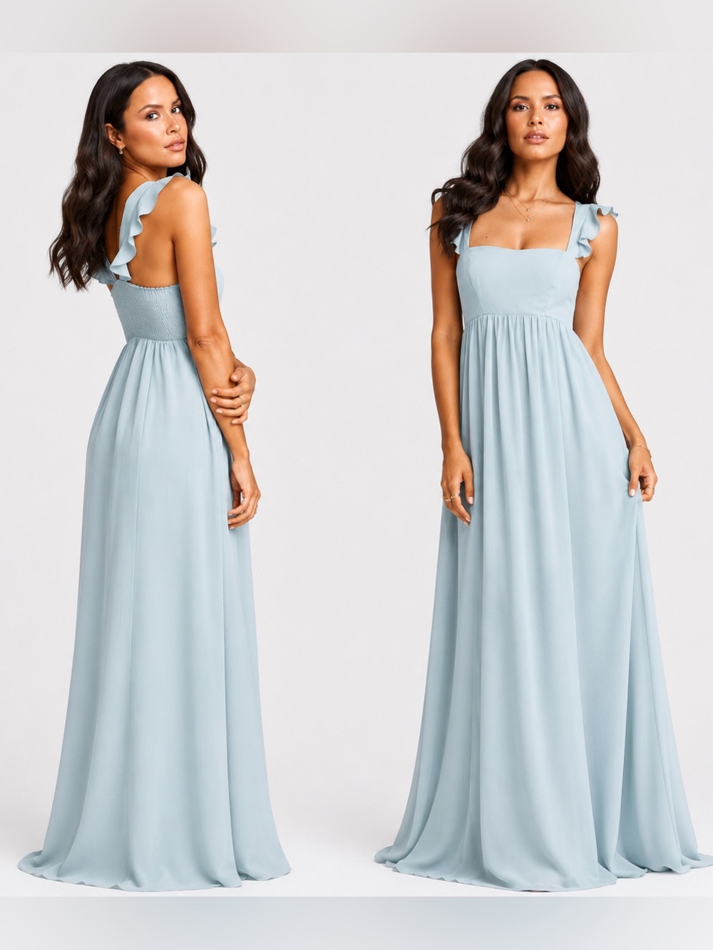 $198 Show Me Your Mumu June Maxi Dress Silver Sage Crisp Size XL Chiffon
